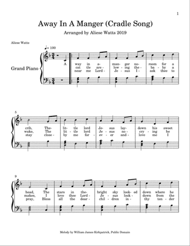 Away in a Manger (Cradle Song)