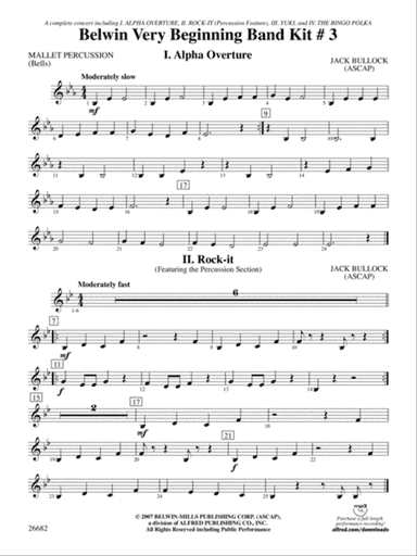 Belwin Very Beginning Band Kit #3: Mallets
