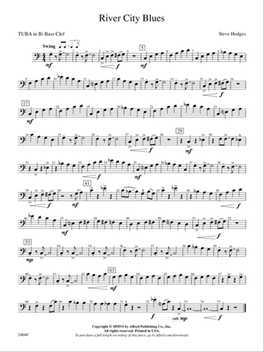 River City Blues: (wp) B-flat Tuba B.C.