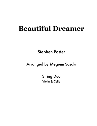 Beautiful Dreamer