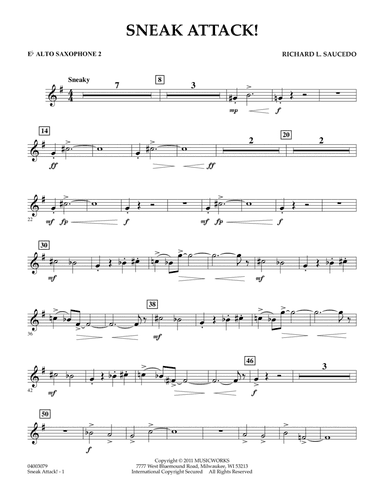 Sneak Attack! - Eb Alto Saxophone 2