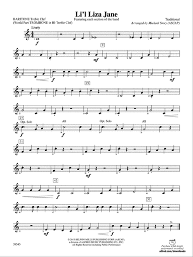 Li'l Liza Jane: Baritone T.C.