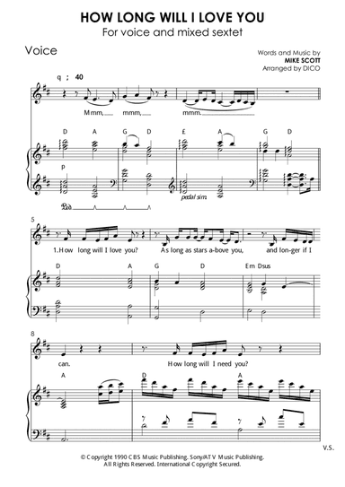 How Long Will I Love You