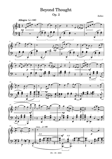 Beyond Thought, Op.2 in A minor