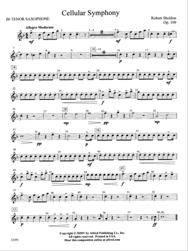 Cellular Symphony: B-flat Tenor Saxophone