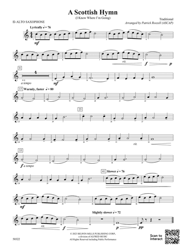 A Scottish Hymn: E-flat Alto Saxophone