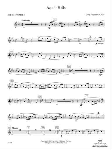 Aquia Hills: 2nd B-flat Trumpet