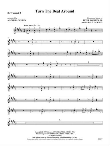 Turn the Beat Around: 2nd B-flat Trumpet