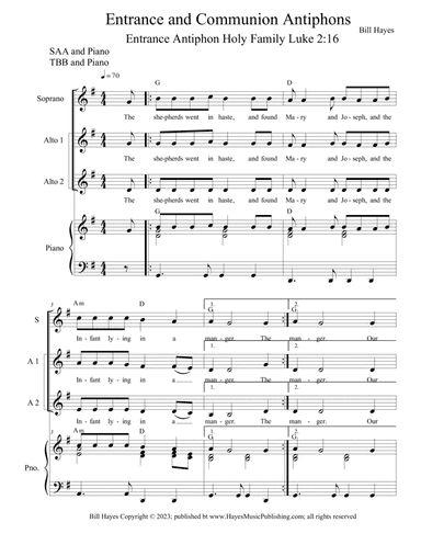 Antiphons for Holy Family