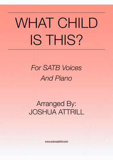 What Child Is This? (SATB)