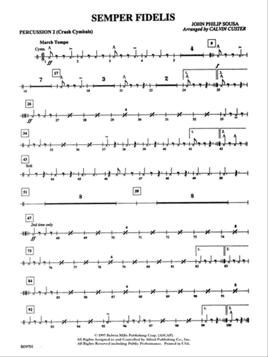 Semper Fidelis: 2nd Percussion
