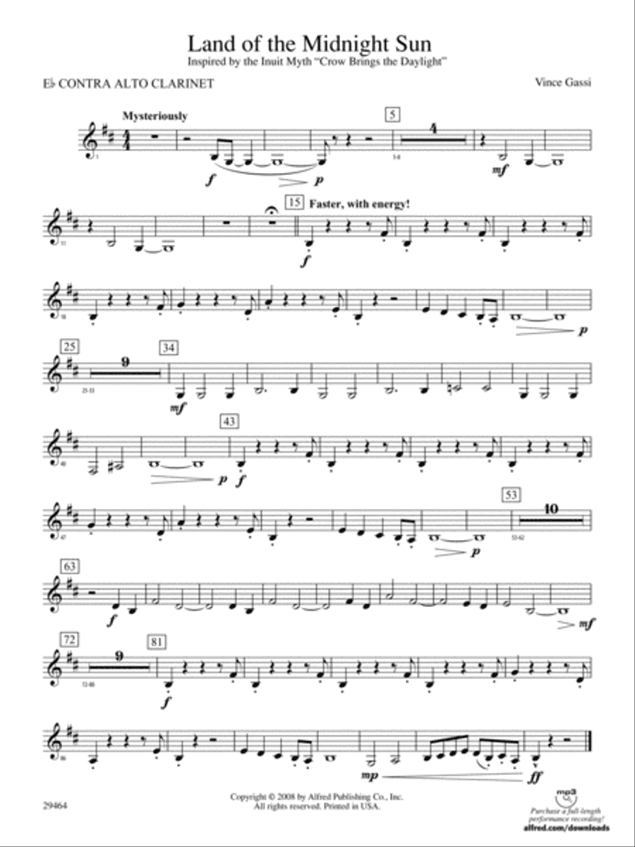 Land of the Midnight Sun: (wp) E-flat Contrabass Clarinet