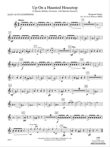 Up on a Haunted Housetop: 2nd E-flat Alto Saxophone