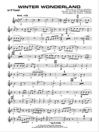 Winter Wonderland: 1st B-flat Trumpet