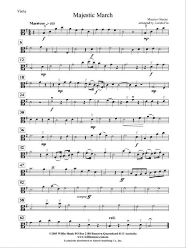 Majestic March: Viola