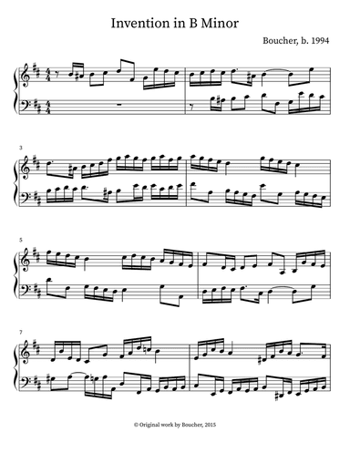 Invention in B Minor