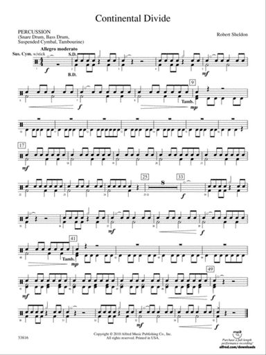 Continental Divide: 1st Percussion