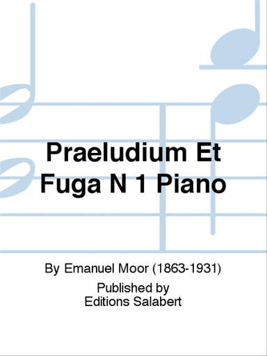 Praeludium Et Fuga N 1 Piano