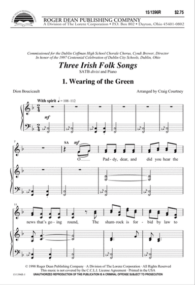 Three Irish Folk Songs