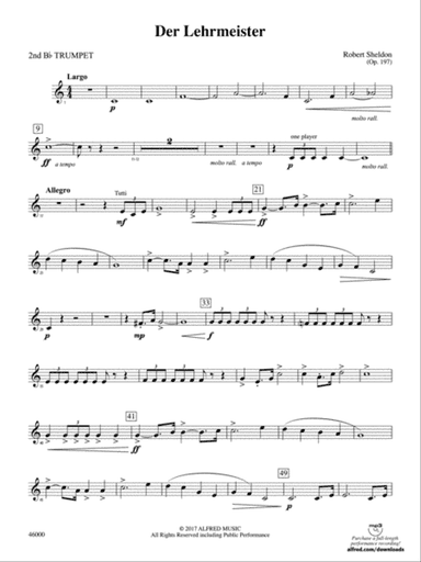 Der Lehrmeister: 2nd B-flat Trumpet