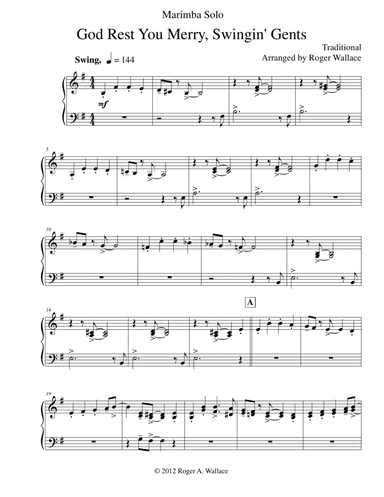 God Rest You Merry, Gentlemen (Marimba Solo)