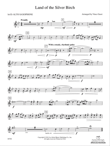 Land of the Silver Birch: E-flat Alto Saxophone