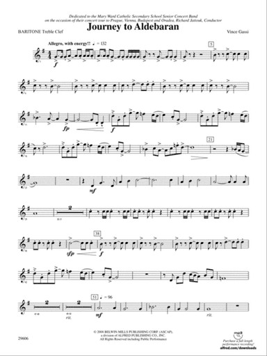 Journey to Aldebaran: Baritone T.C.