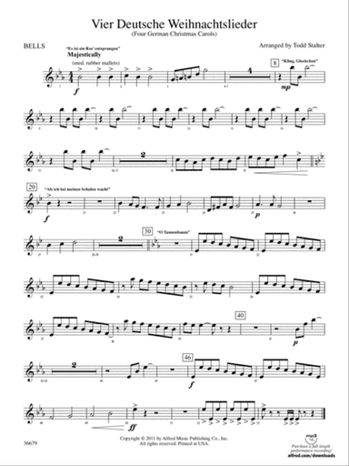 Vier Deutsche Weihnachtslieder: Bells