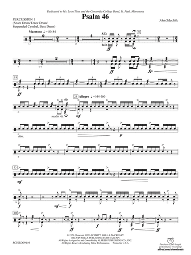 Psalm 46: 1st Percussion