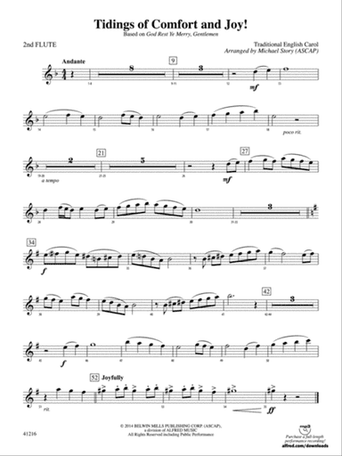 Tidings of Comfort and Joy!: 2nd Flute