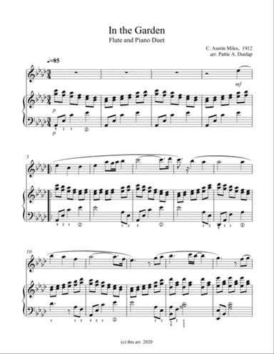 In the Garden, Flute and Piano duet