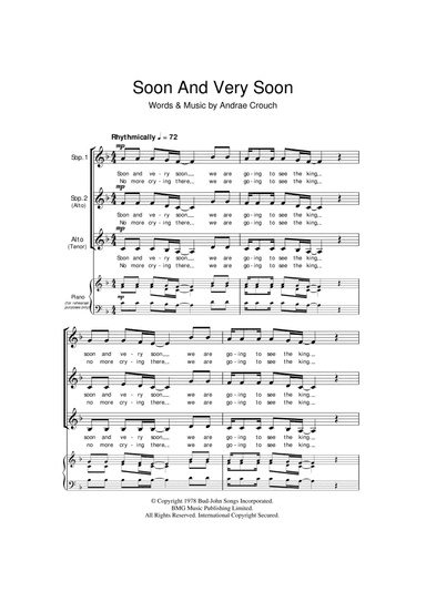 Soon And Very Soon (arr. Barrie Carson Turner)