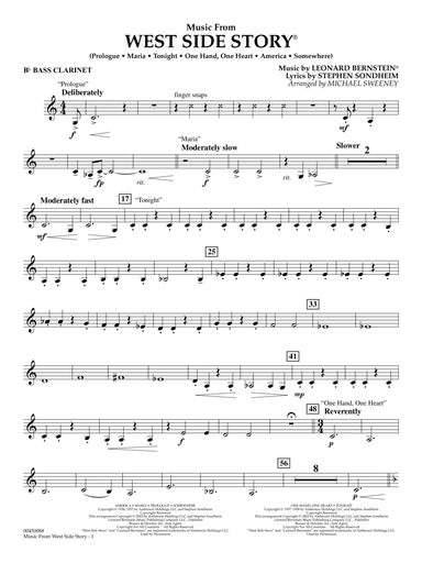 Music from West Side Story (arr. Michael Sweeney) - Bb Bass Clarinet