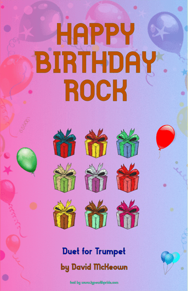 Happy Birthday Rock, for Trumpet Duet
