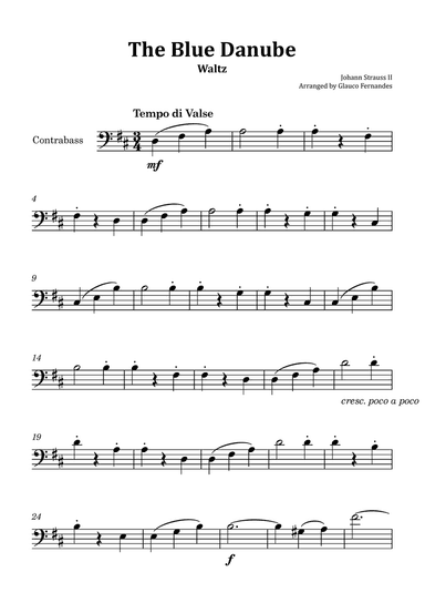 The Blue Danube - Double Bass Solo