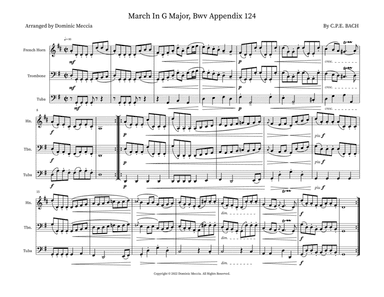 March In G Major, Bwv Appendix 124