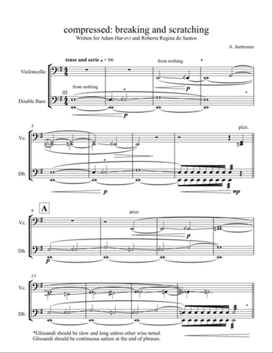 compressed- breaking and scratching