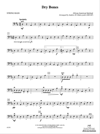 Dry Bones: String Bass