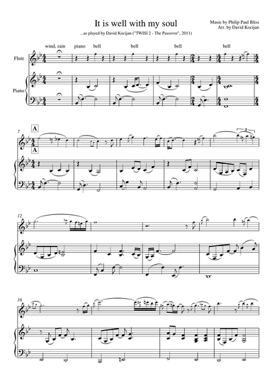 It is well with my soul (piano & flute)