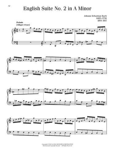 English Suite No. 2, BWV 807