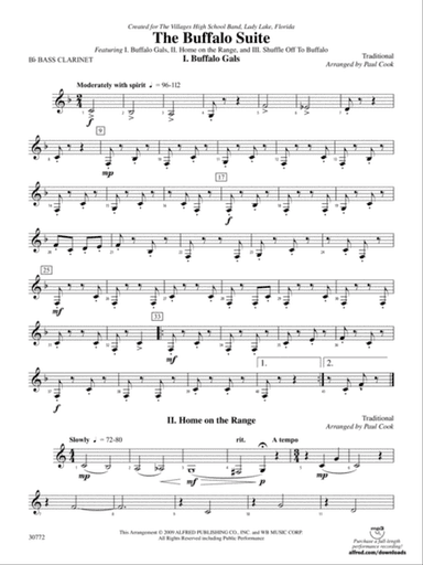 The Buffalo Suite: B-flat Bass Clarinet