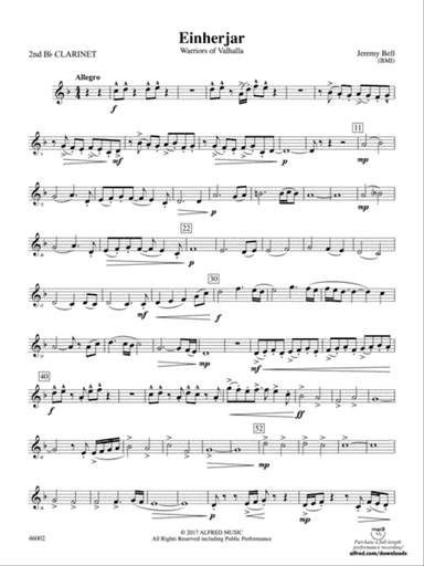 Einherjar: 2nd B-flat Clarinet