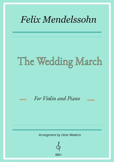 The Wedding March - Violin and Piano (Individual Parts)