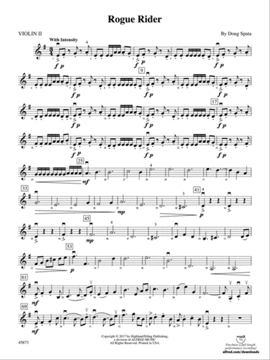 Rogue Rider: 2nd Violin