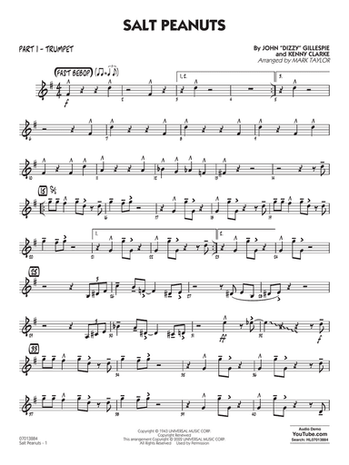 Salt Peanuts (arr. Mark Taylor) - Part 1 - Trumpet