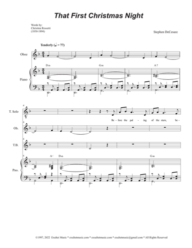 That First Christmas Night (Tenor Solo & SAB)