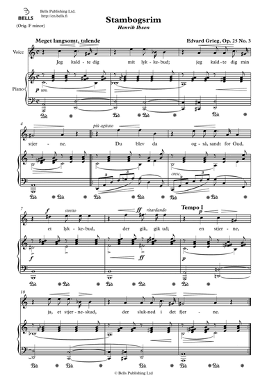 Stambogsrim, Op. 25 No. 3