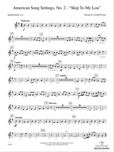 American Song Settings, No. 2: Baritone T.C.