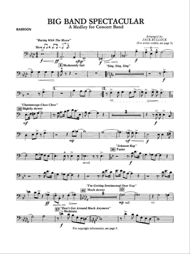 Big Band Spectacular: Bassoon