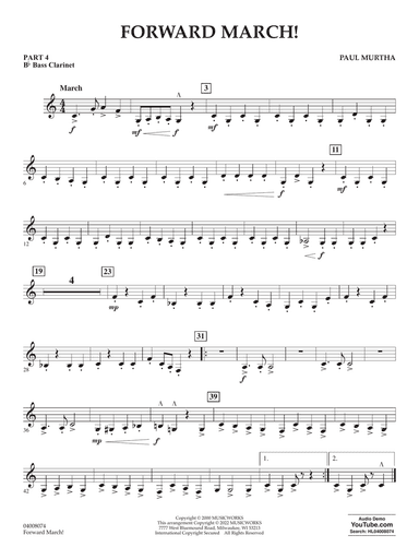 Forward March! - Part 4 - Bb Bass Clarinet